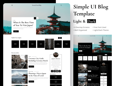 简单的UI博客模板(Simple UI Blog Template)