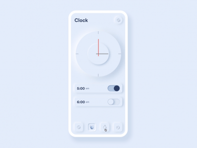 Skeuomorph时钟应用程序(Skeuomorph Clock App)