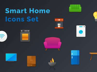 智能家居图标(Smart Home Icons)