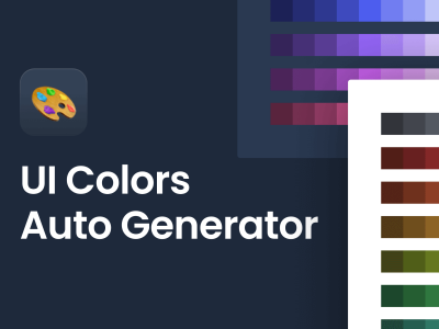 UI颜色自动生成器(UI Colors Auto Generator)