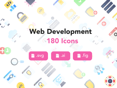 网络开发图标(Web Development Icons)