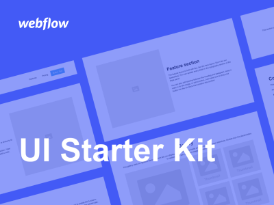 Webflow入门UI套件(Webflow Starter UI Kit)
