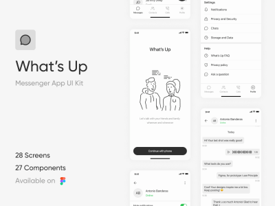 What's Up ■ Messenger App UI Kit(What�s Up � Messenger App UI Kit)