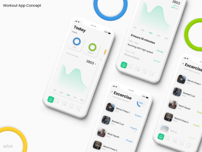 锻炼应用程序的概念(Workout App Concept)