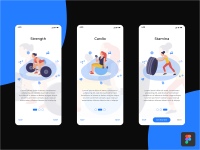 锻炼上岗的应用程序(Workout Onboarding App)