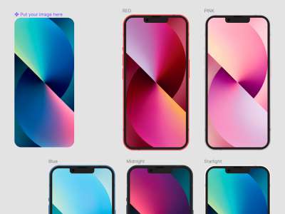 免费的iPhone13模拟图(FREE iPhone 13 Mockup)