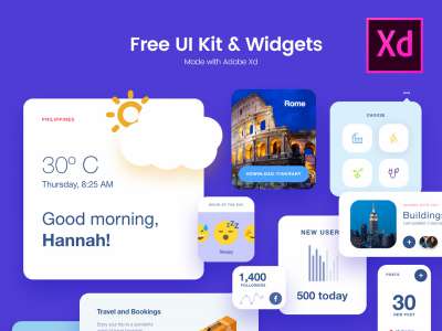 免费的UI工具包和小工具(Free UI Kit & Widgets)