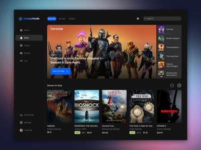 游戏仪表板UI套件(Games Dashboard UI Kit)
