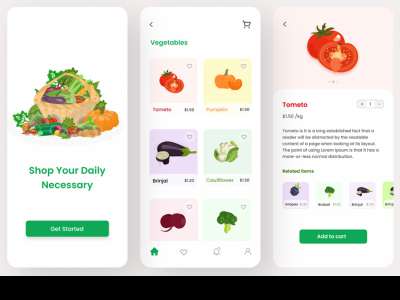 杂货店应用程序设计(Grocery Shop App Design)