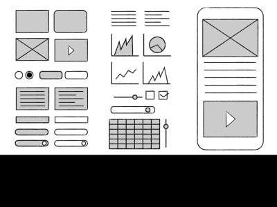 手绘线框套件(Hand Drawn Wireframe Kit)