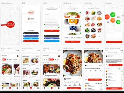 健康食品应用程序的用户界面(Healthy Food App UI)