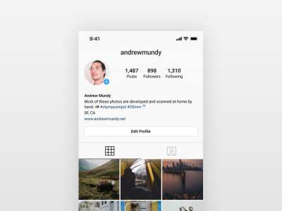 Instagram UI简介(Instagram UI Profile)
