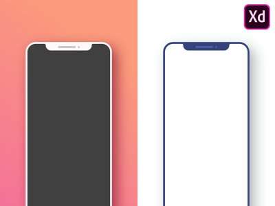 iPhone X极简模拟图2(iPhone X Minimal Mockup 2)