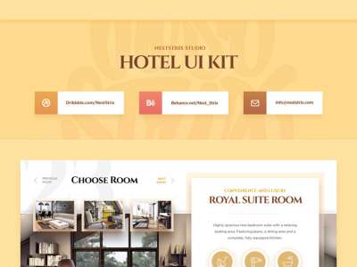 豪华酒店网页UI套件(Luxury Hotel Web UI Kit)