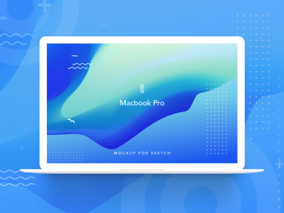 白色MacBook Pro模拟图(MacBook Pro White Mockup)