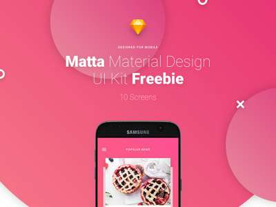 Matta免费应用设计UI套件(Matta Free App Design UI Kit)