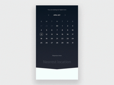 现代航班的UI概念(Modern Flights UI Concept)