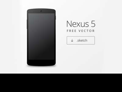 Nexus 5黑色模拟图(Nexus 5 Black Mockup)