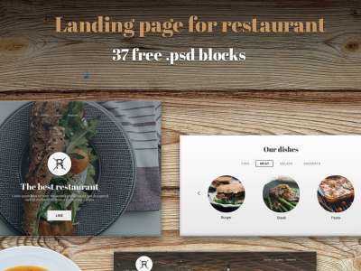 餐厅着陆页(Restaurant Landing Page)