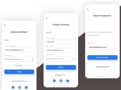 注册和登录用户界面套件(SignUP and Login UI Kit)