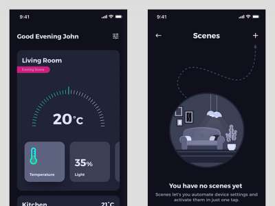 智能家居用户界面免费赠送(Smart Home UI Freebie)