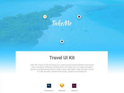 带我走 免费网页用户界面工具包(Take Me Free Web UI Kit)