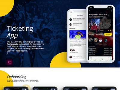 票务UI应用程序设计(Ticketing UI App Design)
