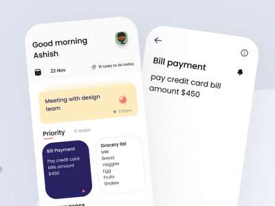 待办事项列表应用程序UI套件(To-Do List App UI Kit)