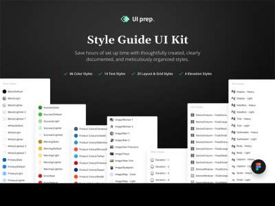 UI准备风格指南(UI Prep Style Guide)