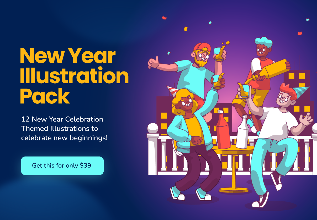 新年插图包 (New Year Illustration Pack)