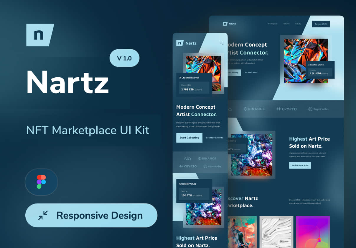 Nartz - NFT Marketplace UI Kit (Nartz - NFT Market