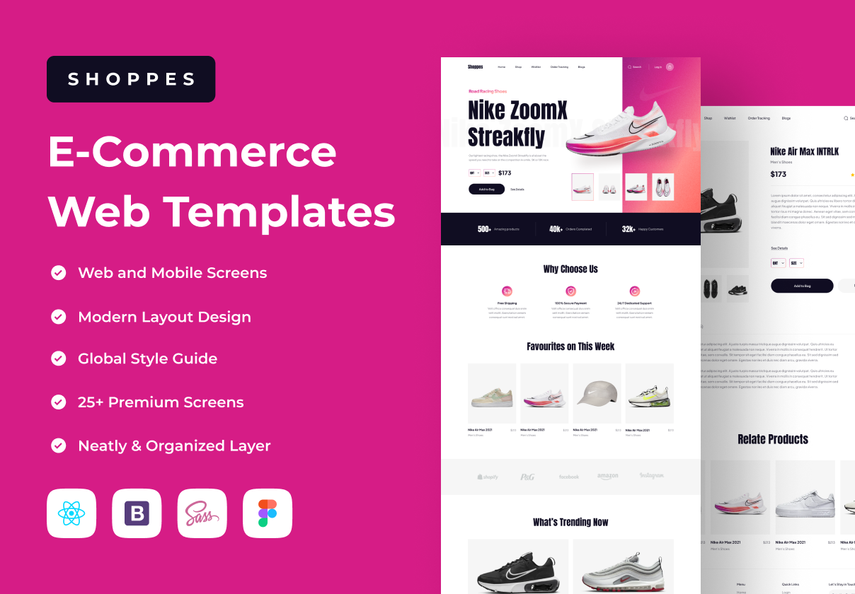 Shoppes - 电子商务网站模板 (Shoppes - E-Commerce Web Templates)
