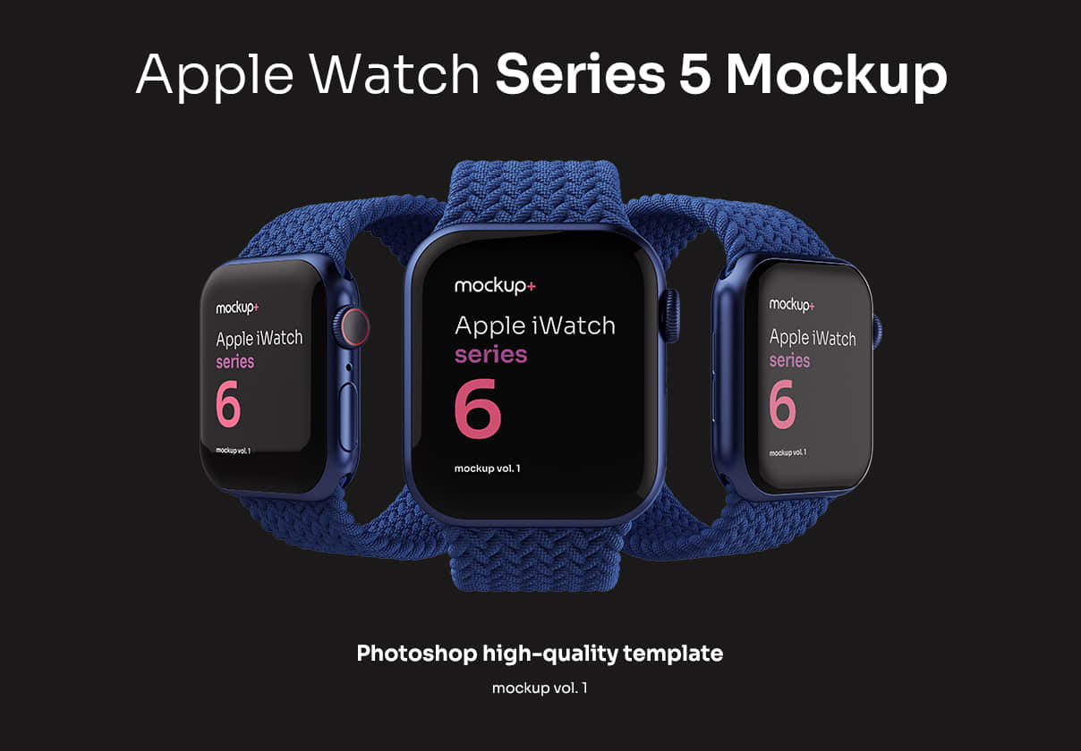 Apple Watch Series 6 Mockup Vol.01 (Apple Watch Se