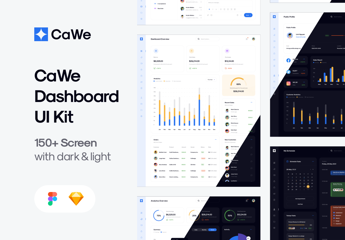 CaWe Dashboard UI Kit (CaWe Dashboard UI Kit)