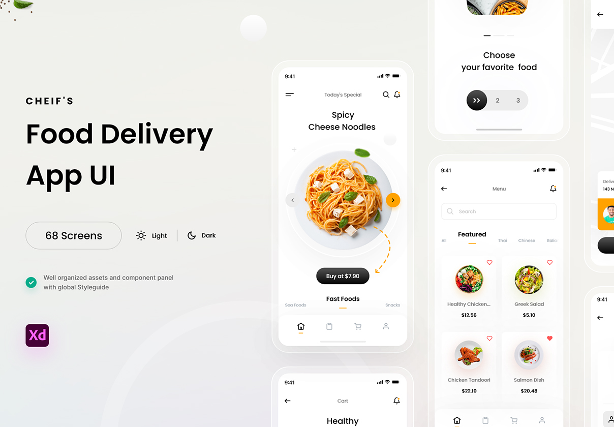 Chiefs Food App UI Kit (Chiefs Food App UI Kit)