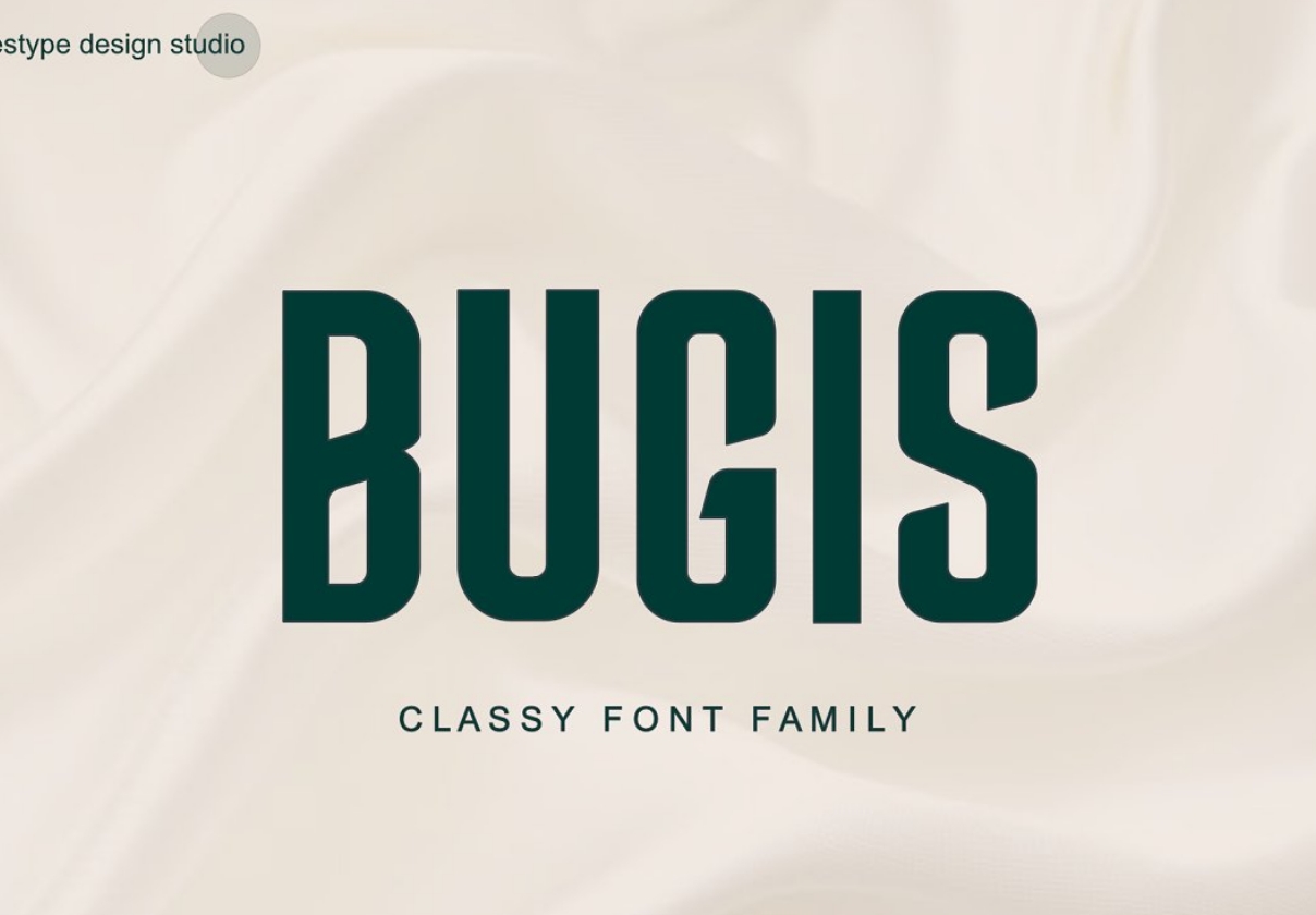 布吉斯直体字 (Bugis Upright Font)