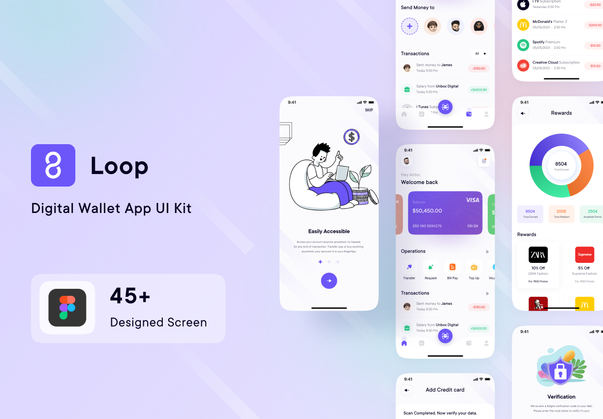 Loop钱包应用程序的UI工具包 (Loop Wallet App UI Kit)
