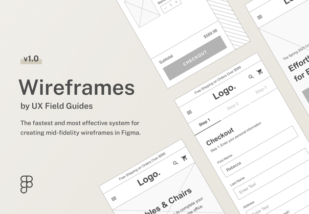 用户体验现场指南的线框图 (Wireframes by UX Field Guides)