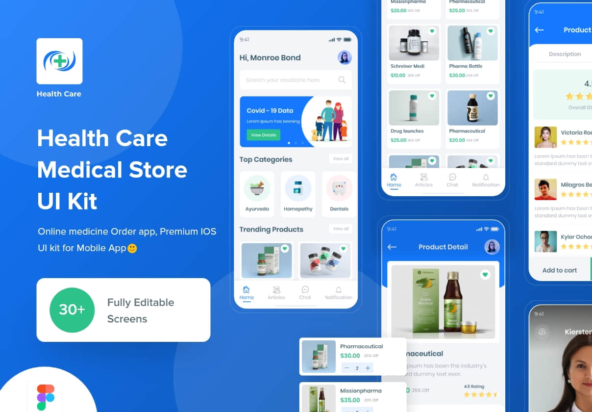 医疗保健 UI 工具包 (Health Care UI Kit)