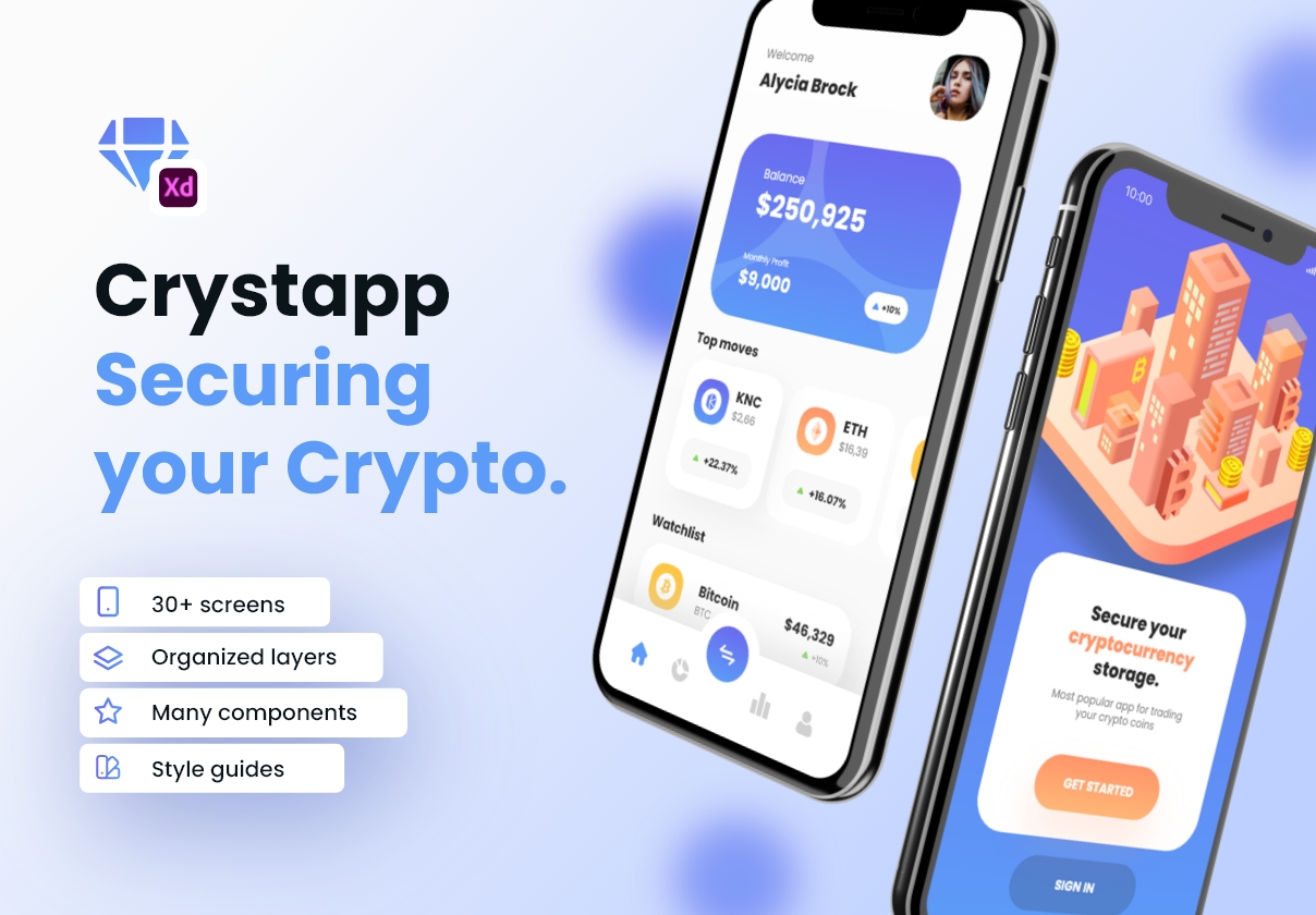 加密货币钱包UI工具包 - Crystapp (Cryptocurrency Wallet UI K