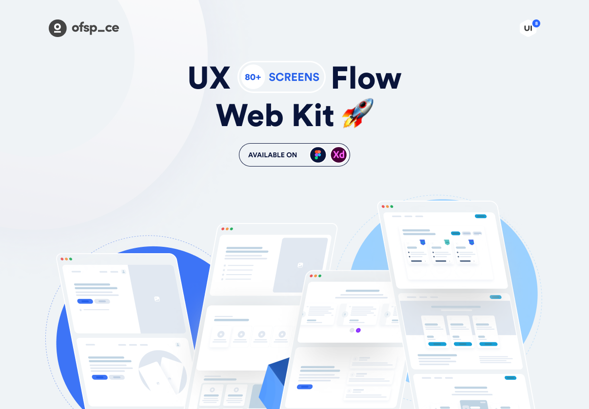 UXFlow网站套件设计 (UXFlow Web Kit Design)