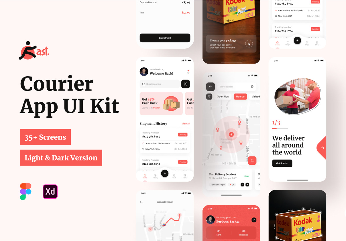 快速的快递应用程序 (Fast Courier App)