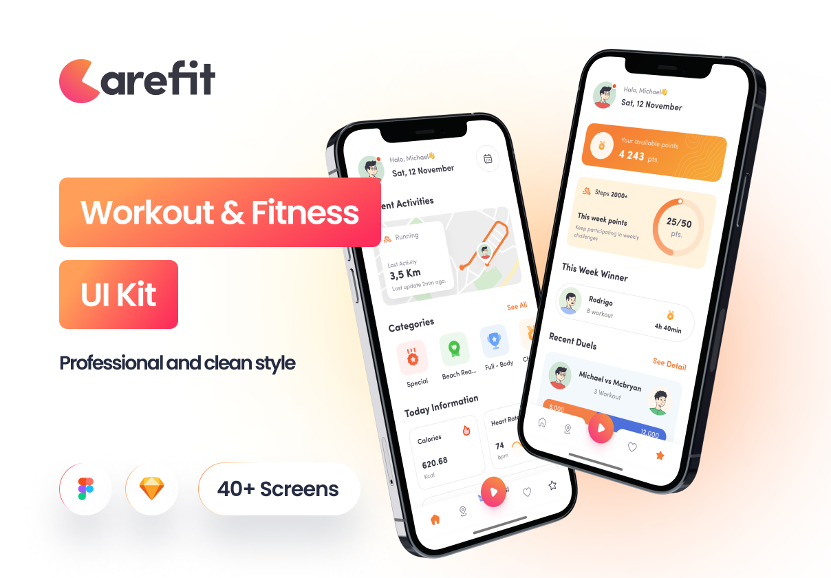 Carefit - 锻炼和健身应用 (Carefit - Workout & Fitness App)