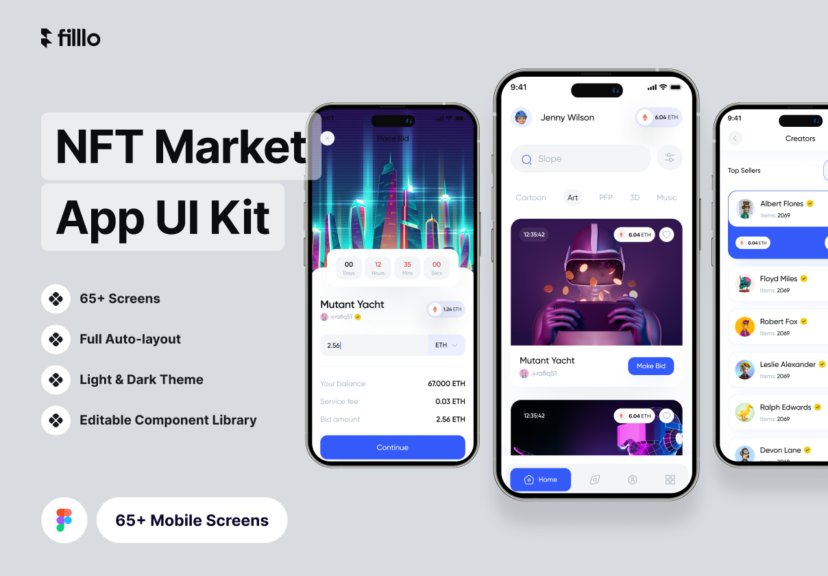 Filllo NFT Market UI Kit (Filllo NFT Market UI Kit)