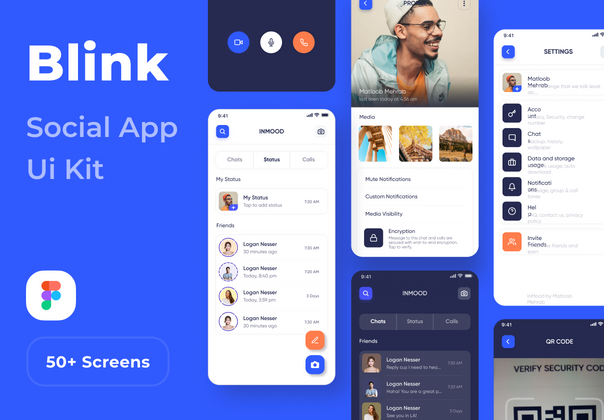 眨眼间社会应用UI工具包(Blink Social App Ui Kit)