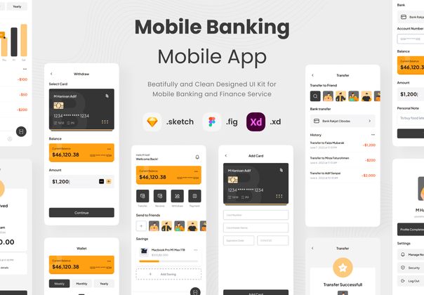 Mobile Banking App UI KIT (Mobile Banking App UI KIT )