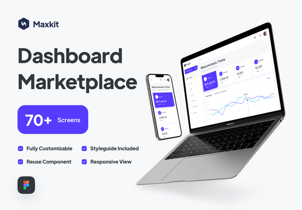Maxkit - Marketplace Dashboard UI Kit(Maxkit - Marketplace Dashboard UI Kit)