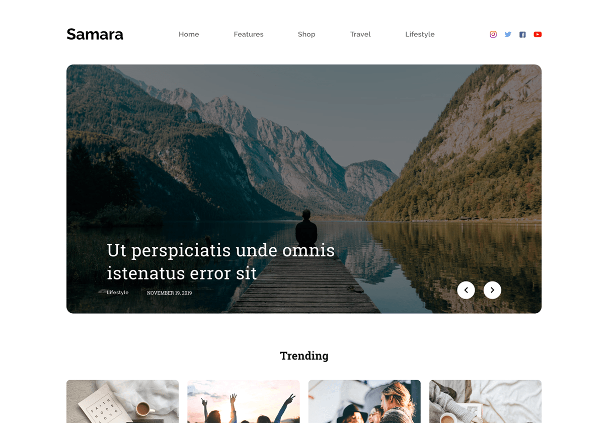 Samara - 博客UI套件(Samara - Blog UI Kit)