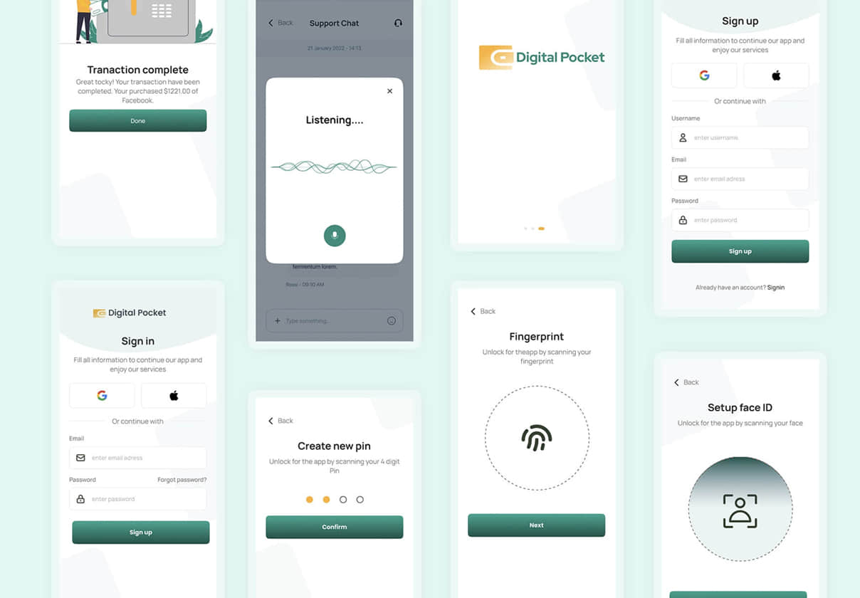 数字口袋钱包应用程序 (Digital Pocket Wallet app)