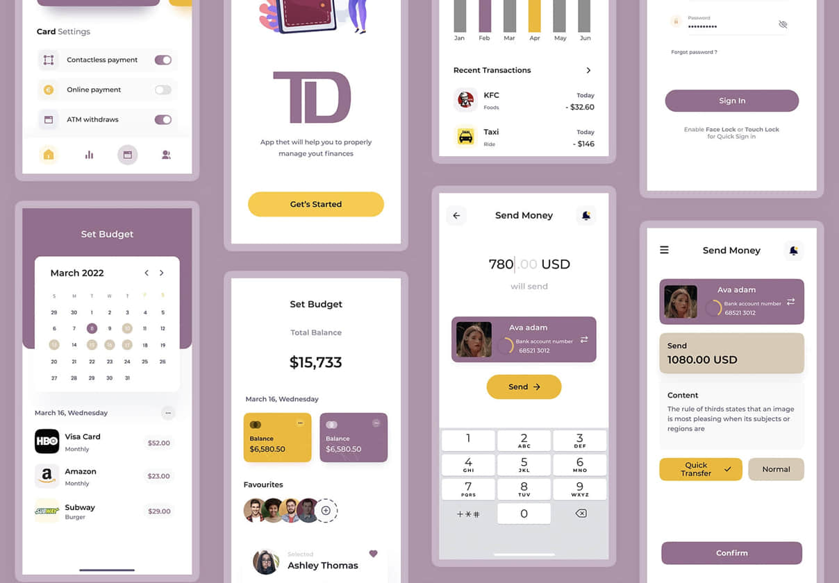 道明银行应用程序Ui套件 (TD Banking App Ui Kit)